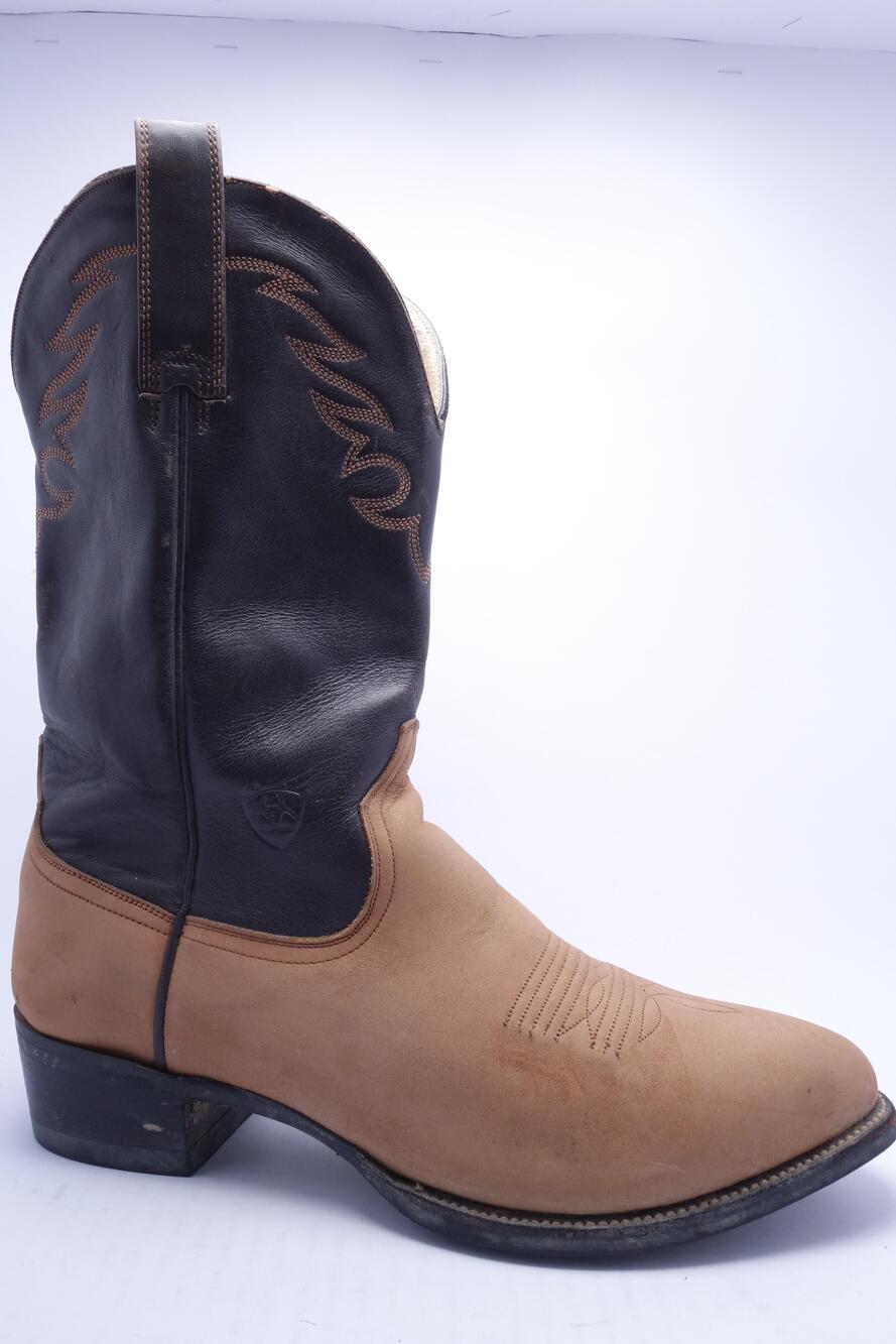 Ariat Cowboy Boots Mens Size 10D Brown Buckskin Leather Western 34224